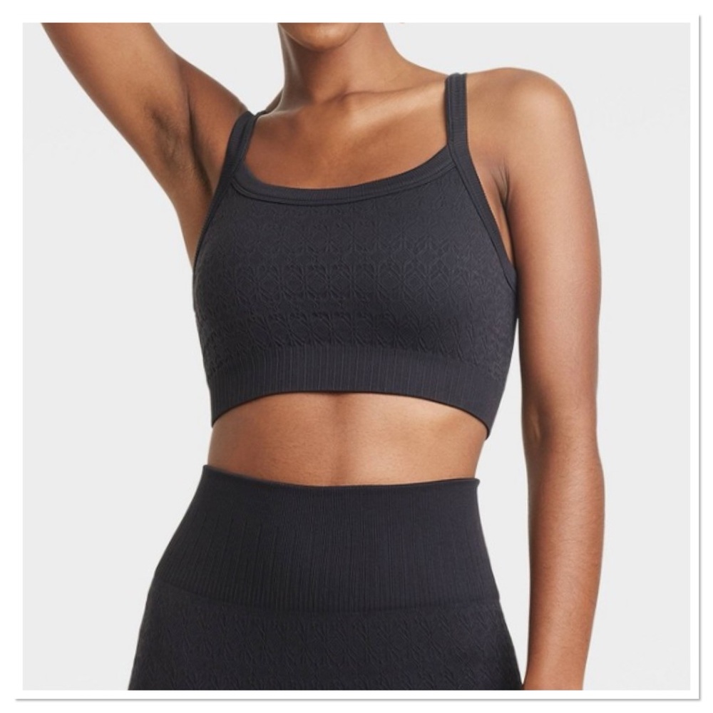 Women’s Textured Seamless Bra Joylab Black